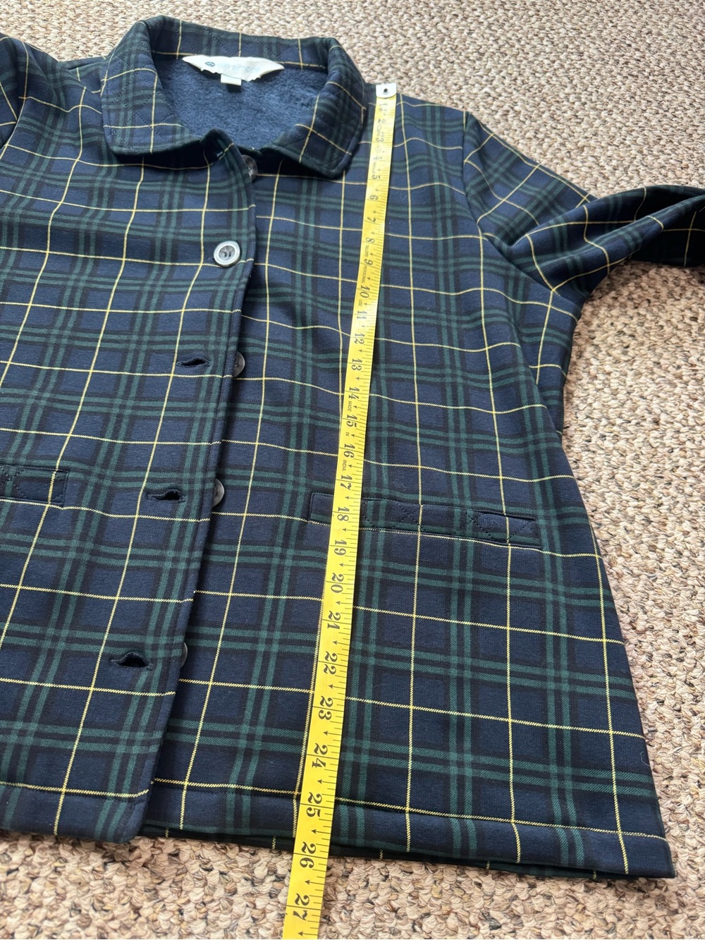 Vermont Country Store Ella Simone Soft Knit Jacket With Plush Lining size XL - Picture 10 of 11